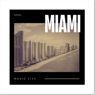 Miami city Posters and Art